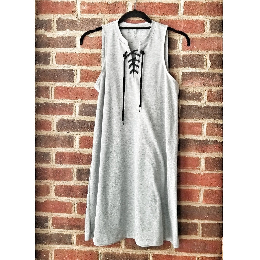 NWOT Trendy Comfy Grey Sweatshirt Dress